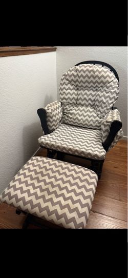 rocking chair & ottman nursery chair
