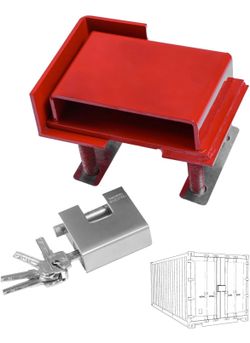 Shipping Container Lock Box Bolt On Heavy Duty Shipping Container Accessories with Padlock