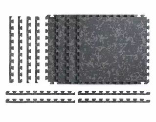 Green Camo 25 in. x 25 in. x 0.55 in. Dual Sided Impact Foam Gym Tile (17.35 sq. ft.)
