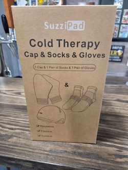 FREE Cold Therapy Cap & Socks, & Gloves Cancer Patients Small Suzzi Pad