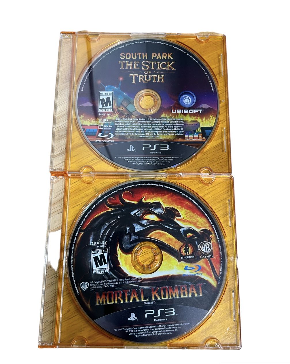 PS3 Mortal Kombat & South Park Stick Of Truth