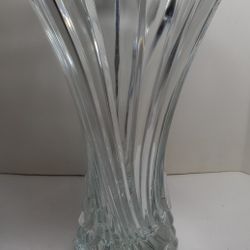 VTG 1990S Mikasa 24% Leaded Crystal Vase Flores Pattern
