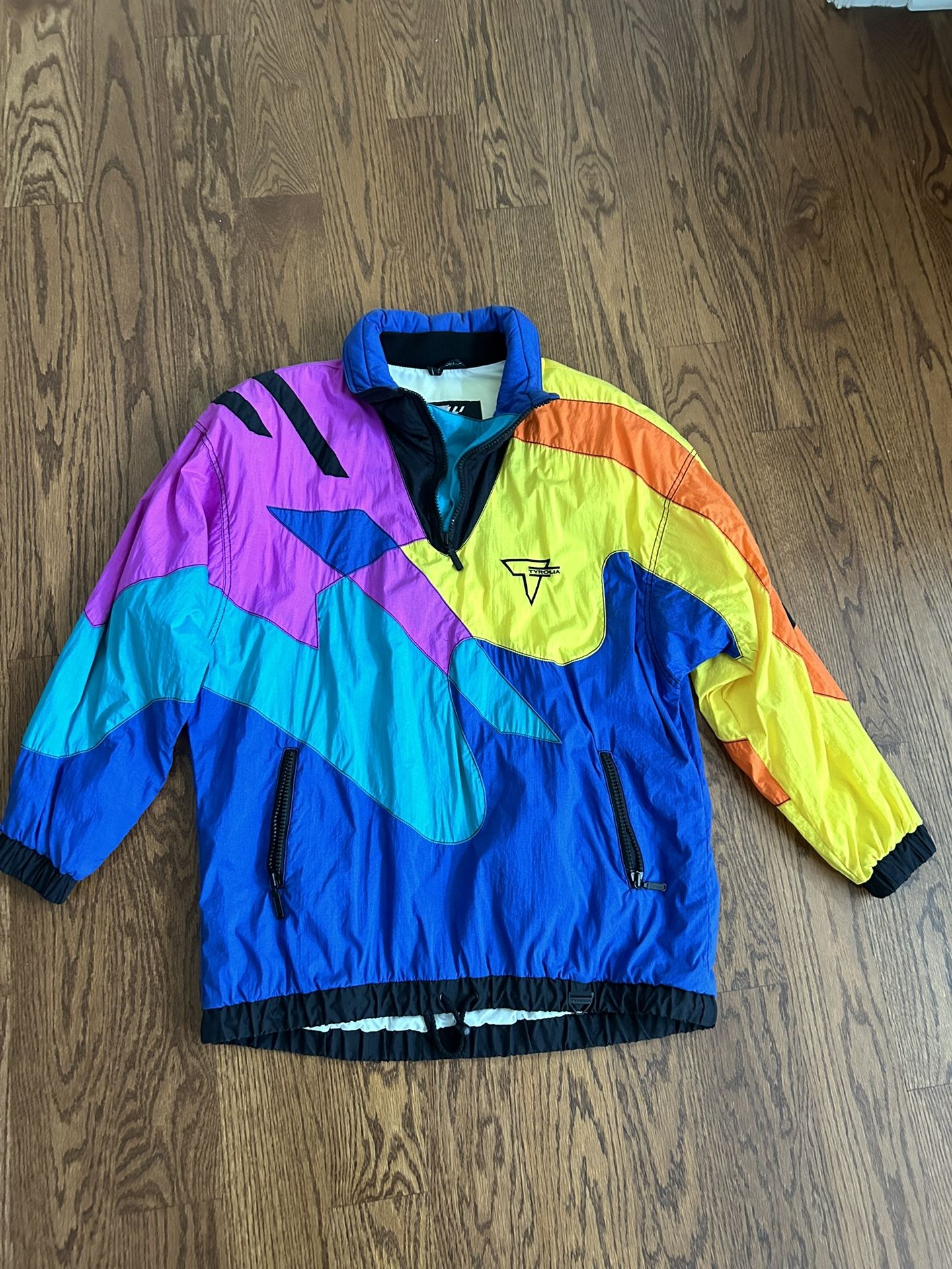 Vtg TYROLIA Skiwear Multicolor Women’s Jacket Size L