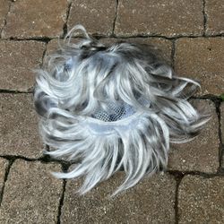 Grey Hair Wig Short Golden Girls Old Man Woman