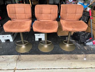 3 Brown Barstools