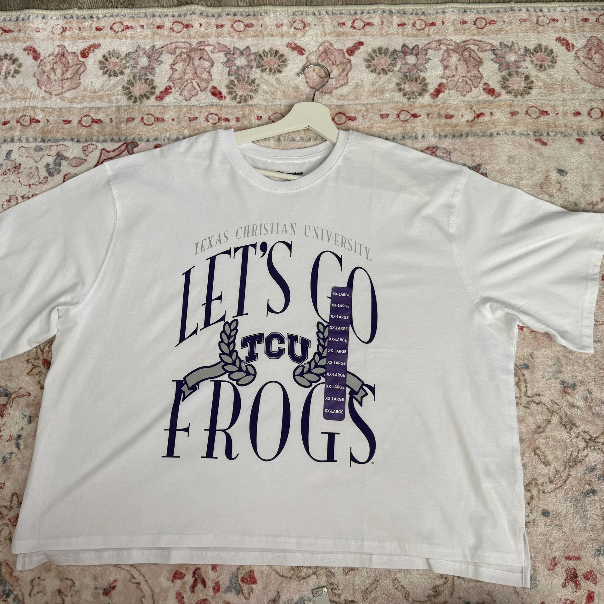 TCU Game Day Football Gear Women’s Large 2XL Tee T-Shirt 