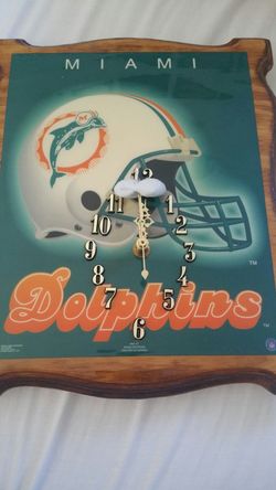 Miami Dolphins Clock