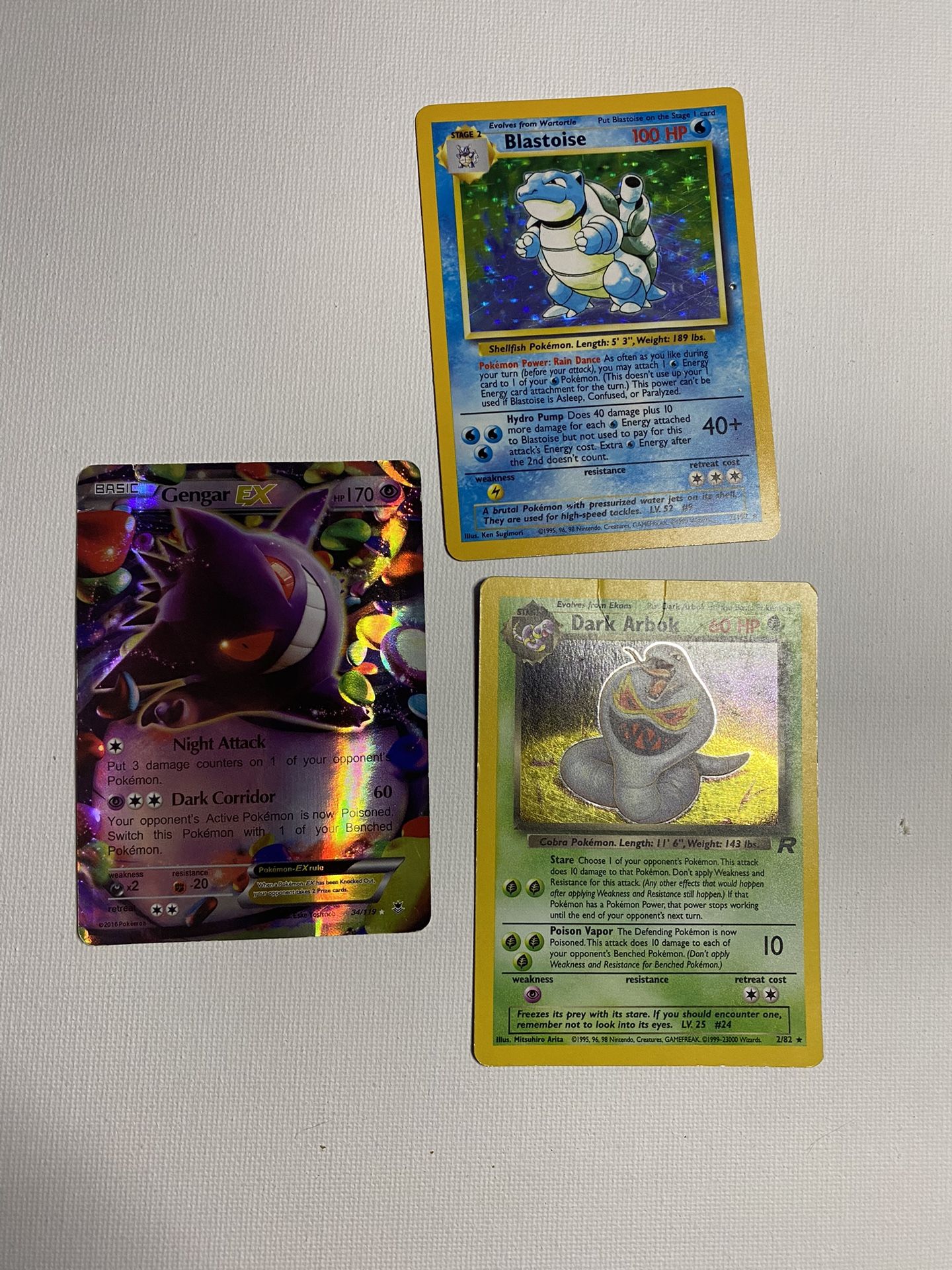 Pokémon cards. (Just These 3)