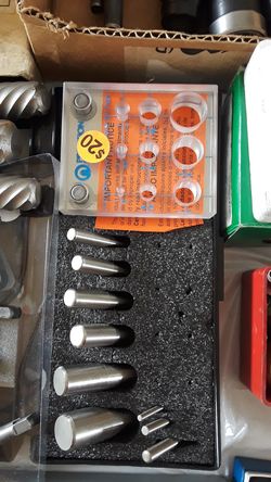 Punch set and diel indicator