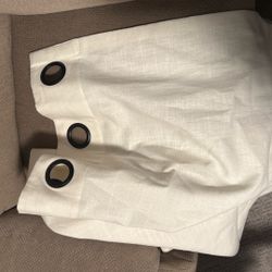 White Curtains 48x104. Best Offer