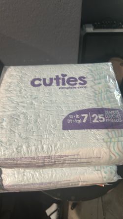 Cuties diapers size 7