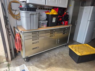Seville Classics UltraHD 11 Drawer Rolling Workbench, 77" W x 20" D x 37.5" H