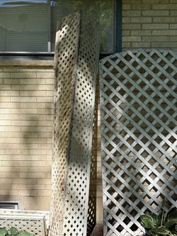 Wooden Lattice Panels Set