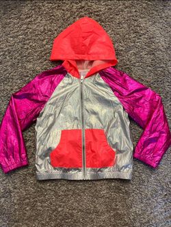 Girls Small (6/6x) Hooded Windbreaker