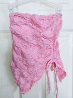 Cute Pink Strapless Top XS