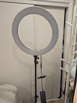 LED Ring Light 18-inch Diameter with Tripod Stand Angle Adjusting
