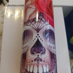 Skull Flower Stainless Steel Skimmt TumblerHot Cold Beverage 