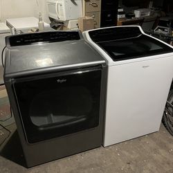 Whirlpool Cabrio washer gas dryer installed