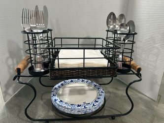 Napkin and utensils holder