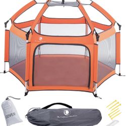 New,Premium Outdoor and Indoor Baby Playpen- Yard w/Canopy and Travel Bag