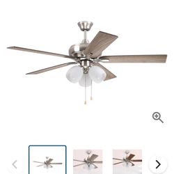 52” 5 Blade LED Indoor Ceiling Fan