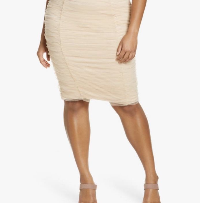 Lavish Alice Ruched Off The Shoulder Sheath Dress