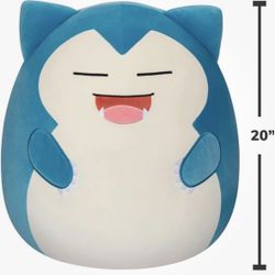 Pokemon Squishmallows 20" inch Snorlax Plush Toy