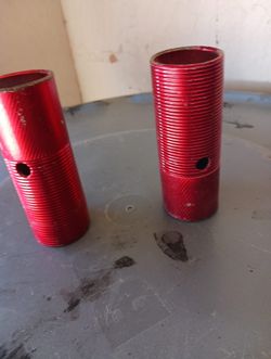 Red Metals Bars For Bike