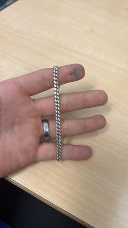 8.5 inch 12g Silver Bracelet