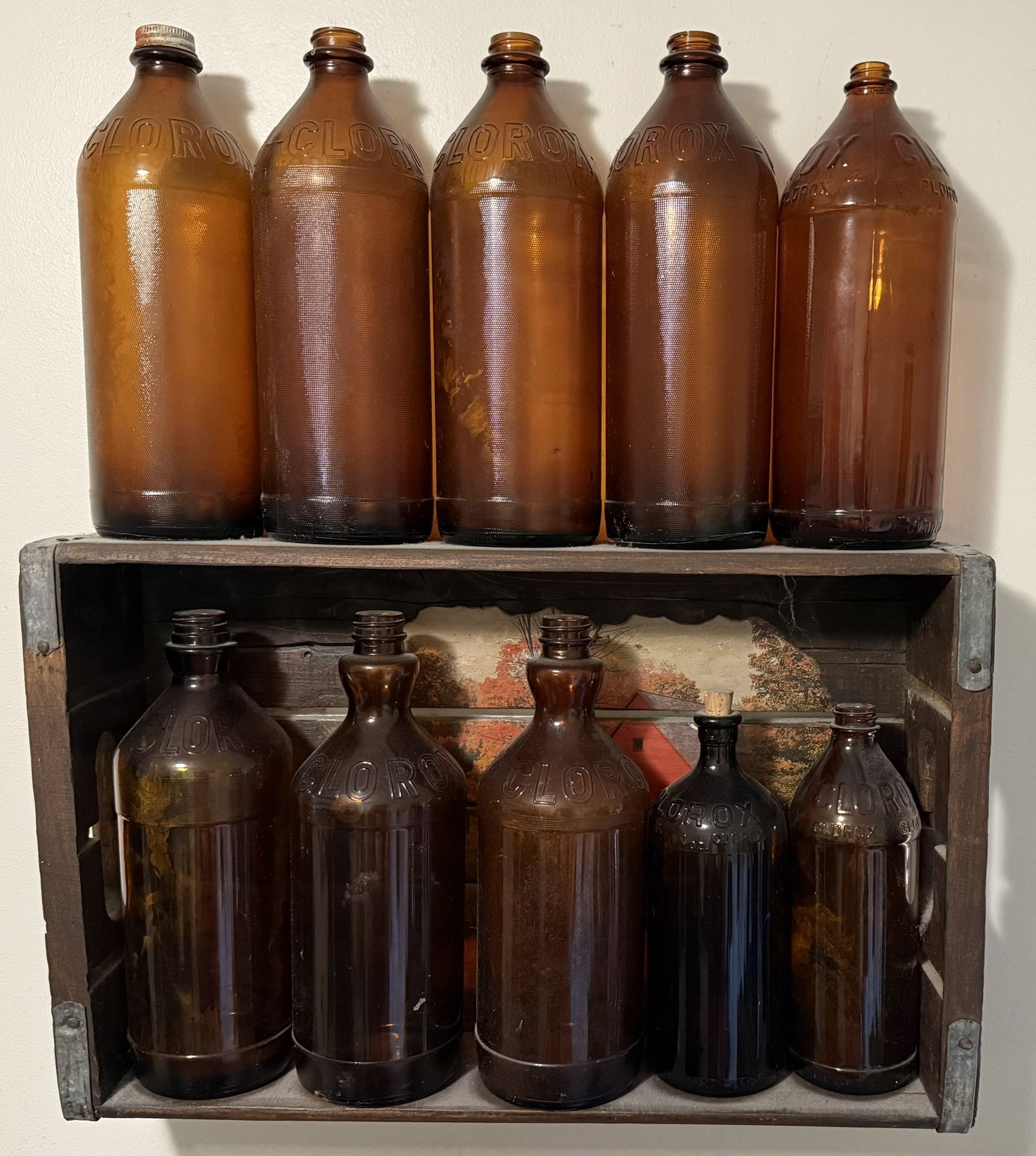Vintage Clorox Bottles