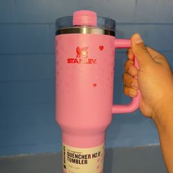 Pink Valentines Day Stanley 40oz