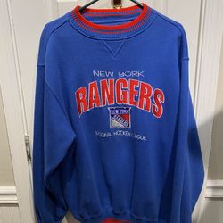 Mens Size XXL Heavy Cotton New York Rangers Sweatshirt