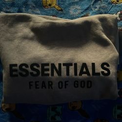 Dark Oatmeal Fear Of God Essentials Hoodie