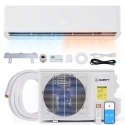 Mini Split Air Conditioner and Heater, 36,000 BTU, SEER2 18, 220V Inverter Energy-Efficient AC with Self-Cleaning, Remote and APP Control, Easy Instal