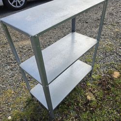 Shelf Unit Indoor Outdoor Galvanized Steel 23 5/8x10 5/8x29 1/8"