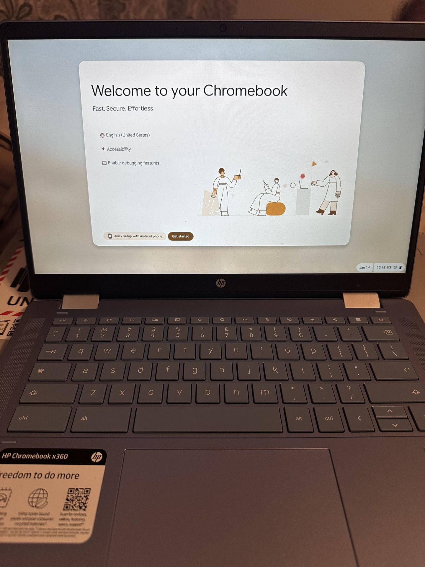 HP Chromebook B x360 14 inch FHD Touch 2-in-1 Laptop