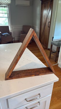 Wooden Triangle Decorative Display Stand