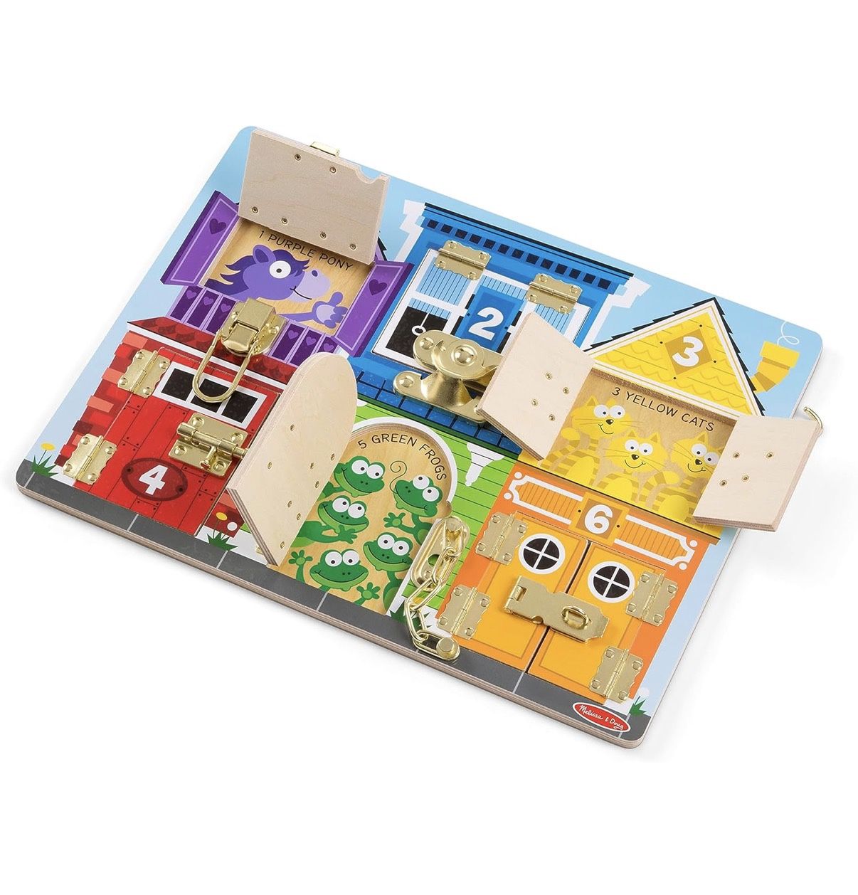 4.7 4.7 out of 5 stars (2,536) Melissa & Doug Wooden Latches Board Sensory Activity Toy for Kids