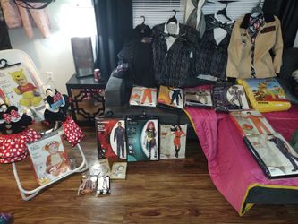 14 Brand New Full Halloween Costumes And Four Shirts With Accessories