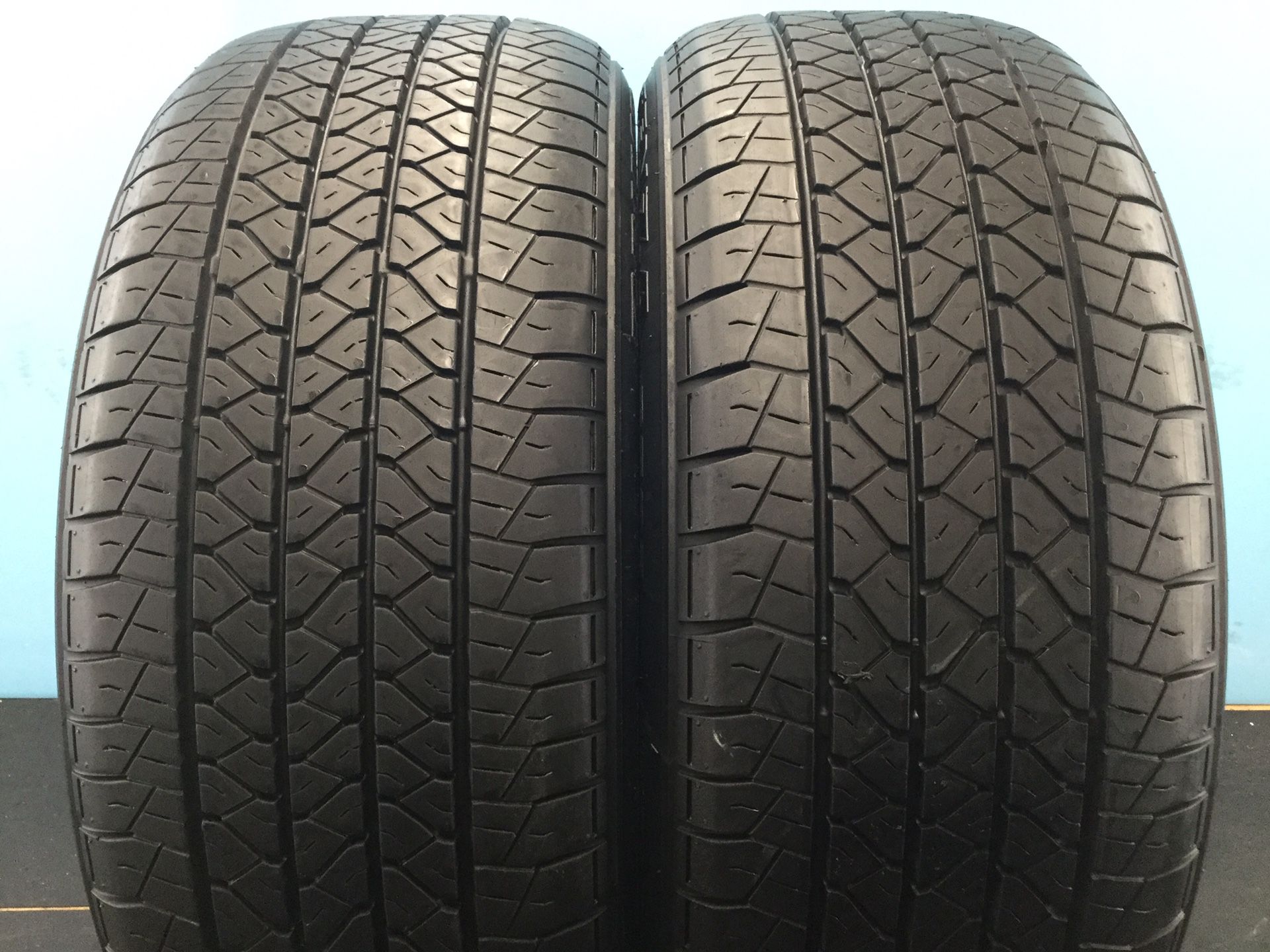 225/50/17 SET OF 2 USED TIRES P225/50R17 93V BRIDGESTONE POTENZA RE92 ...