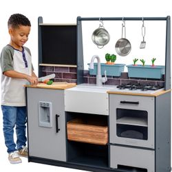 *NEW* KidKraft Wooden Farm to Table Play Kitchen with EZ Kraft Assembly™, Lights & Sounds