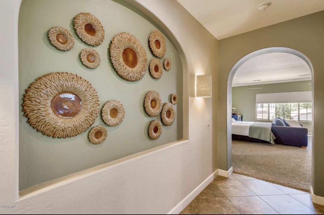 14 count sunflower wall ceramic hangings