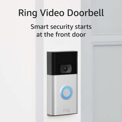 Ring Video Doorbell - 1080p HD video, improved motion detection, easy installation – Satin Nickel