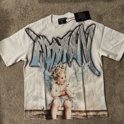 Mixed Emotion Rhinestone Angel Tee