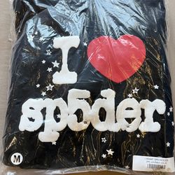 New I Love HEART spider Hoodie 