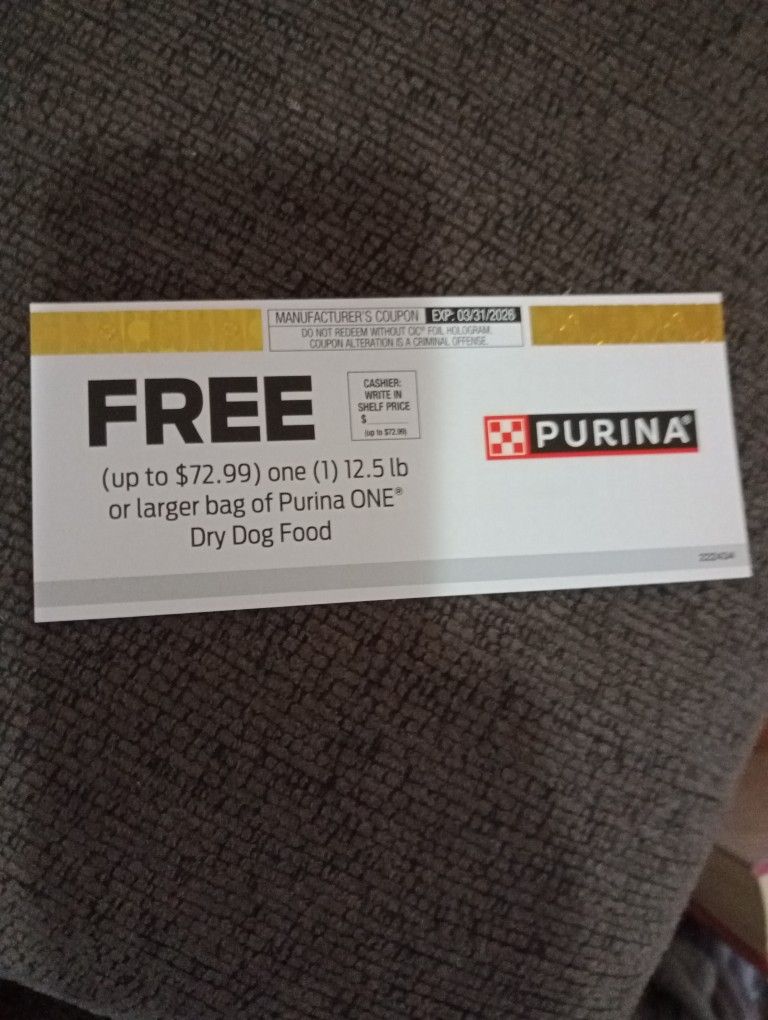 Purina One Coupons Worth Up To 72.99