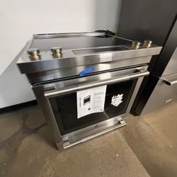 Jenn Air Electric Slide In Stove Stainless Steel 