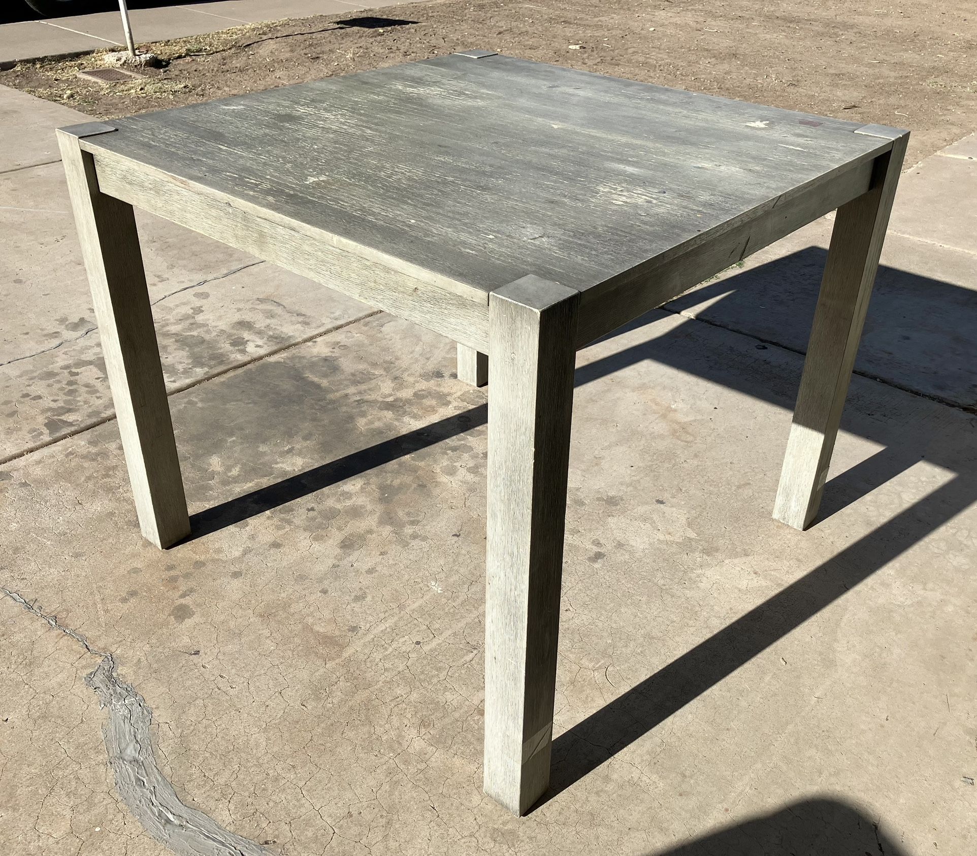 Tall Counter Height Dining Table – Washed Gray (TABLE ONLY!)