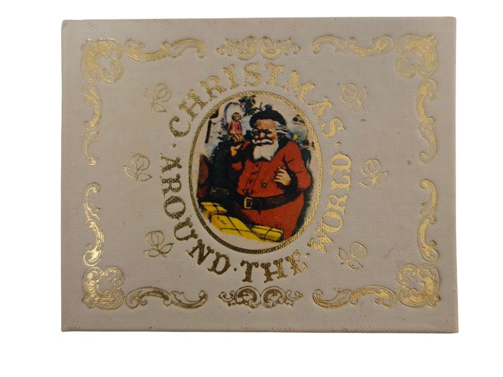 vintage ornament Christmas Around the World miniature book Kurt S. Adler 1980