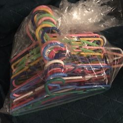 About 30 Assorted Kids Hangers